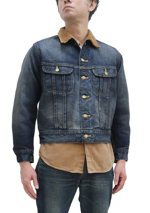 Vintage 1960s 60s Lee Storm Rider blanket lined denim jacket trucker  workwear work chore 49” chest whisker fade Union Made